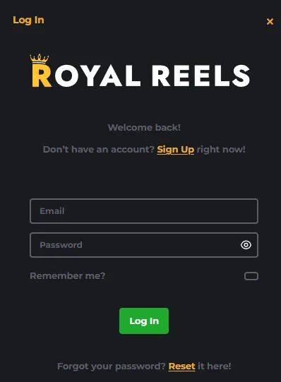 Royal Reels Casino Login